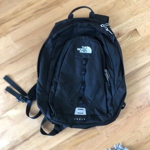 Black north face vault backpack
